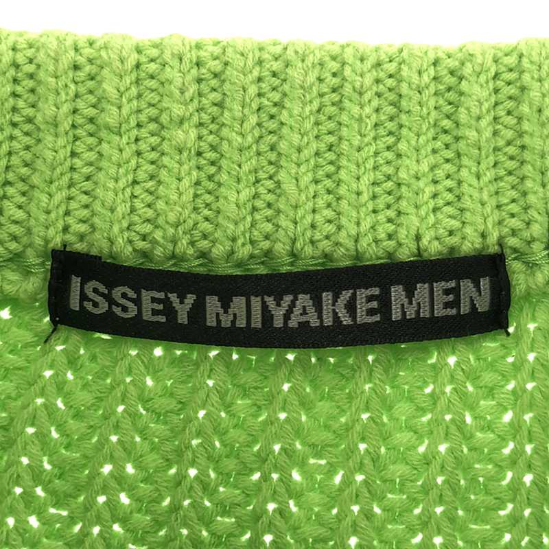 ISSEY MIYAKE MEN / イッセイミヤケメン コットン アクリル ミドルゲージ クルーネックニット