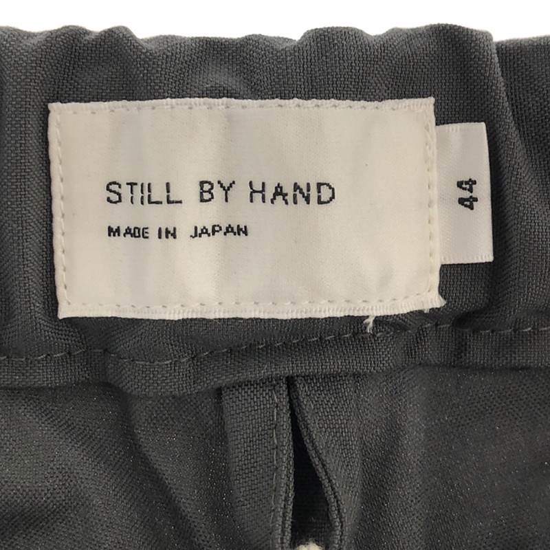 STILL BY HAND / スティルバイハンド 1Tuck Nylon-Ox Taprerd Pants / タック ナイロン テーパード イージーパンツ