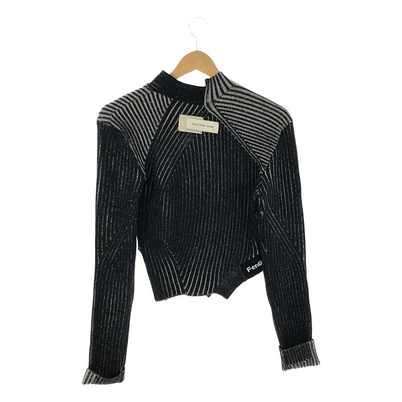 FenG CHen WANG / フェンチェン•ワン LONG SLEEVE RIBBED KNIT ニット