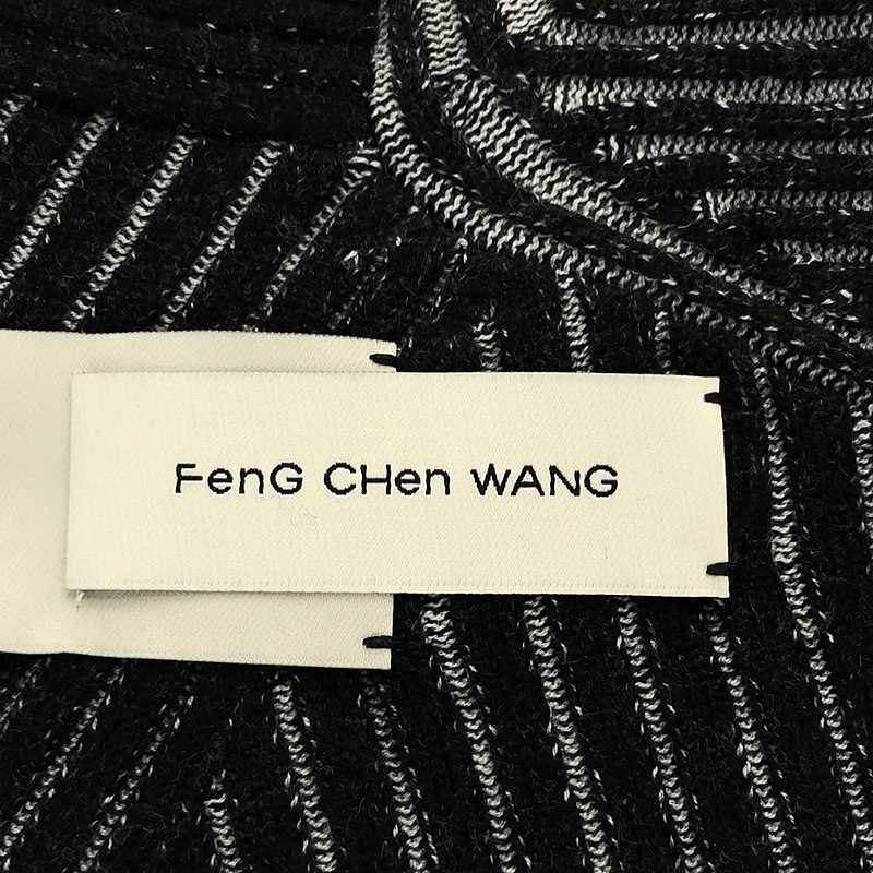 FenG CHen WANG / フェンチェン•ワン LONG SLEEVE RIBBED KNIT ニット