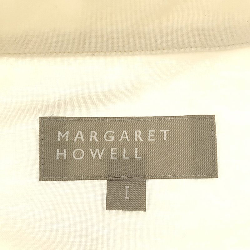 MARGARET HOWELL / マーガレットハウエル コットン フリルネック ブラウス