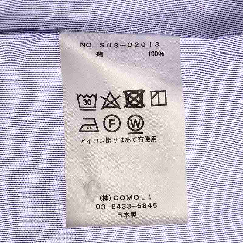 COMOLI / コモリ × sign サイン別注 ポプリン バンドカラー シャツ ワンピース