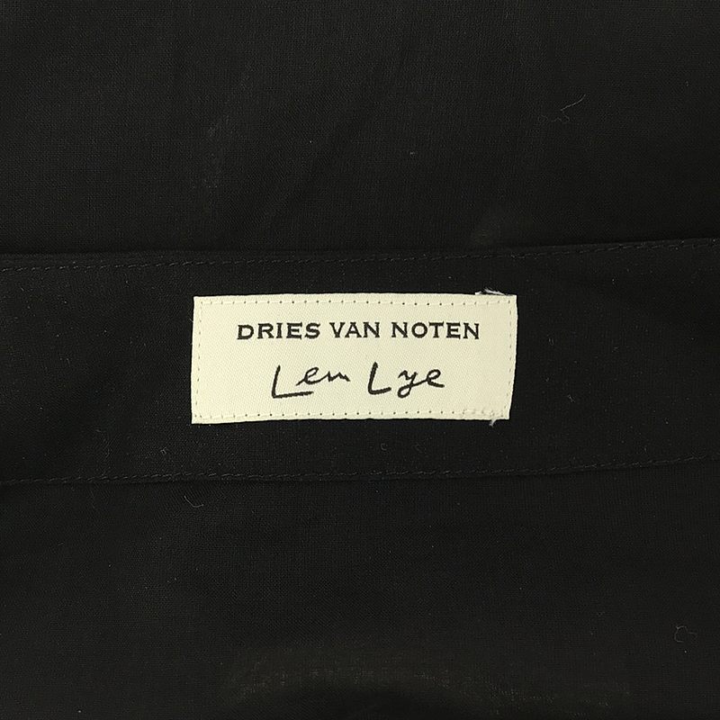 DRIES VAN NOTEN / ドリスヴァンノッテン × Len Lye cartland caftan shirt キーネック スリット カフタン ロング ワンピース
