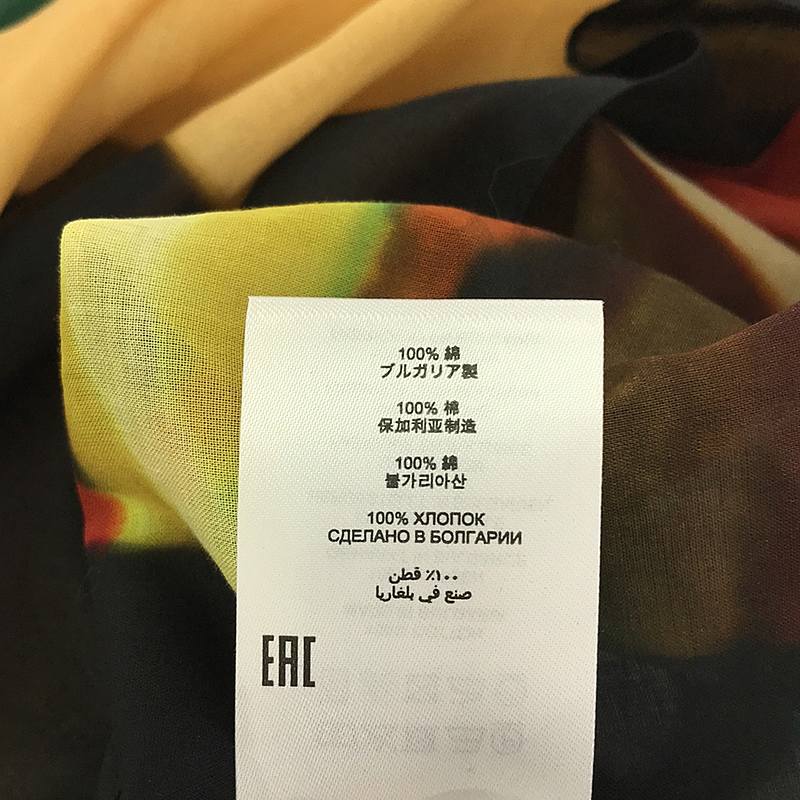 DRIES VAN NOTEN / ドリスヴァンノッテン × Len Lye cartland caftan shirt キーネック スリット カフタン ロング ワンピース