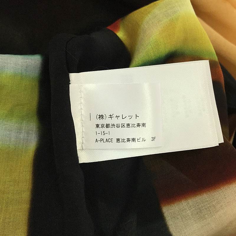 DRIES VAN NOTEN / ドリスヴァンノッテン × Len Lye cartland caftan shirt キーネック スリット カフタン ロング ワンピース