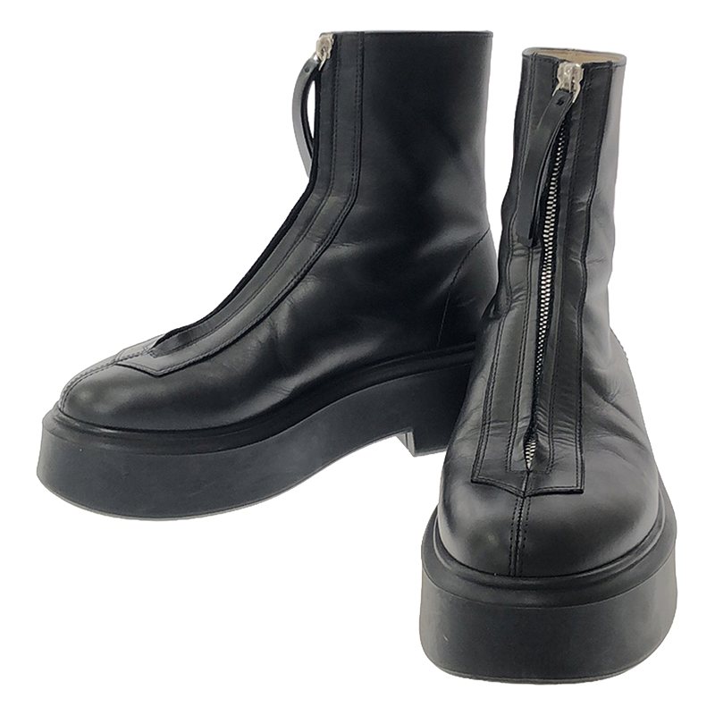 F1144 L64R ZIPPED BOOT 1 カーフレザー センタージップ ブーツ