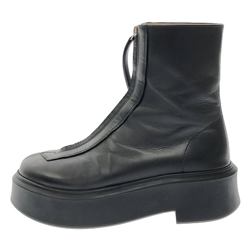 THE ROW / ザロウ F1144 L64R ZIPPED BOOT 1 カーフレザー センタージップ ブーツ