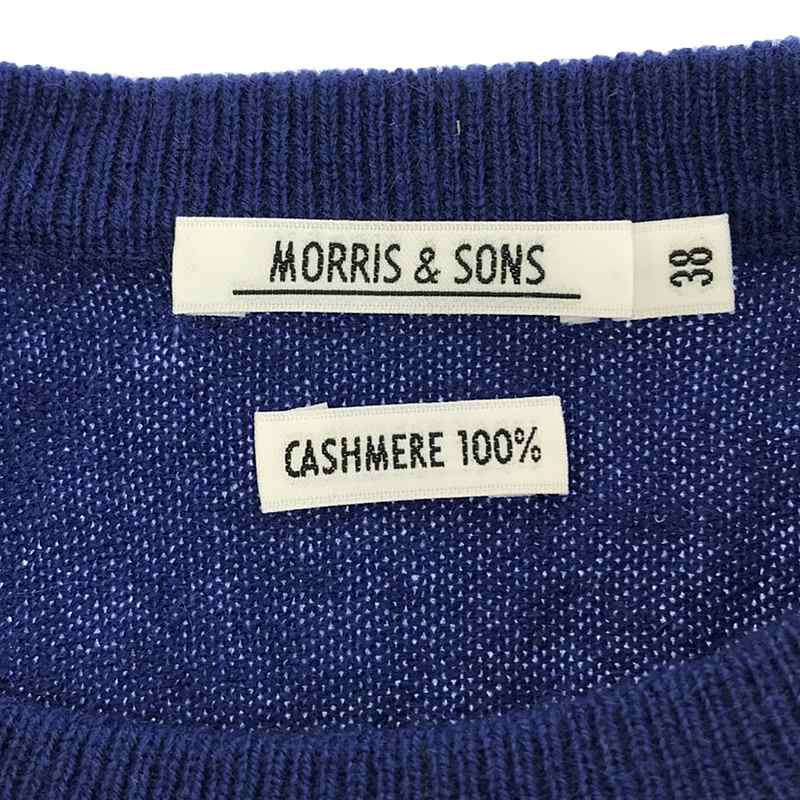 MORRIS&SONS / モリスアンドサンズ カシミヤ ハイゲージ クルーネックニット