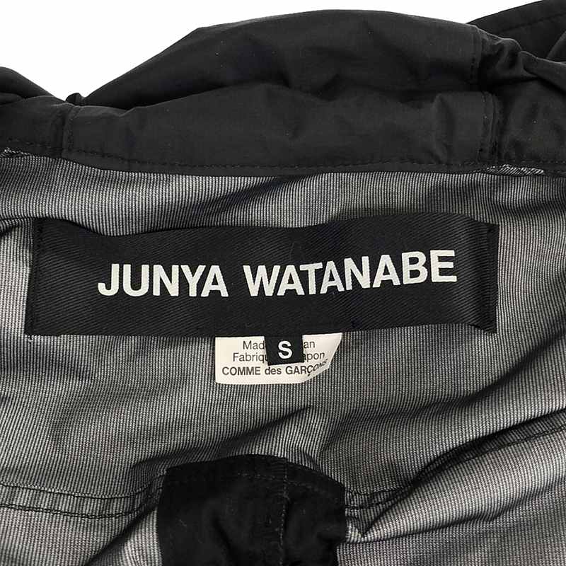 JUNYA WATANABE / ジュンヤワタナベ ギャザー シャーリング フーデッドコート