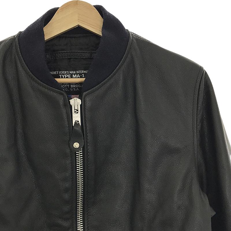 SCHOTT / ショット × steven alan スティーブンアラン別注 BOMBER JACKET  TYPE MA-1 レザー ボンバージャケット