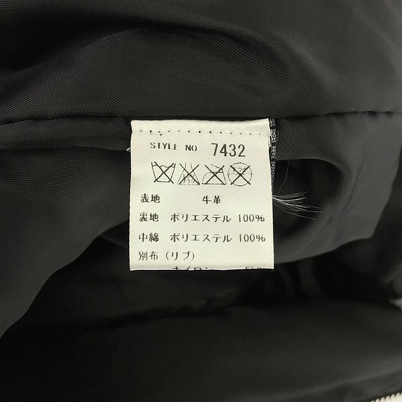 SCHOTT / ショット × steven alan スティーブンアラン別注 BOMBER JACKET TYPE MA-1 レザー ボンバージャケット