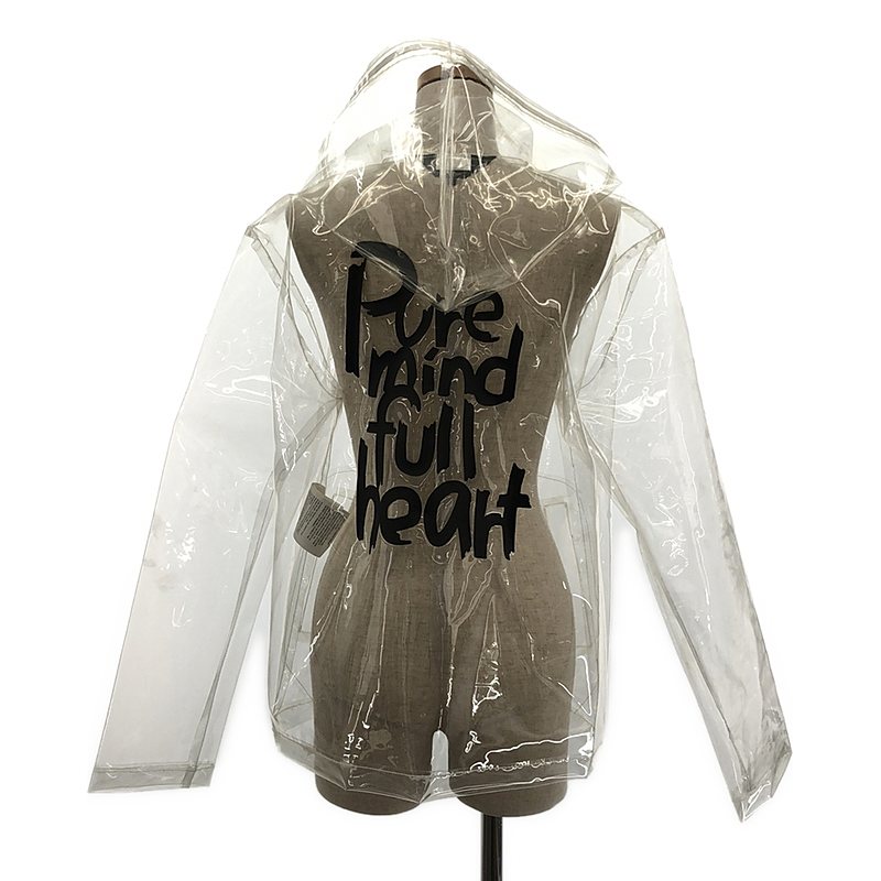 BLACK COMME des GARCONS / ブラックコムデギャルソン slogan-print transparent jacket ジャケット