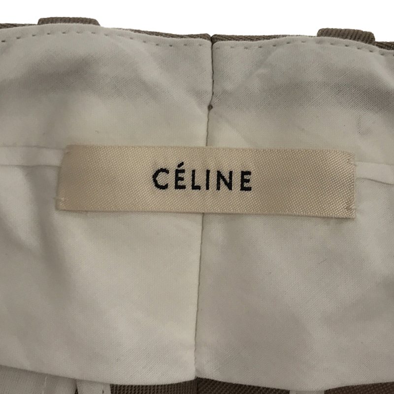 CELINE / セリーヌ フィービー期 センタープレス ウール ストレートパンツ