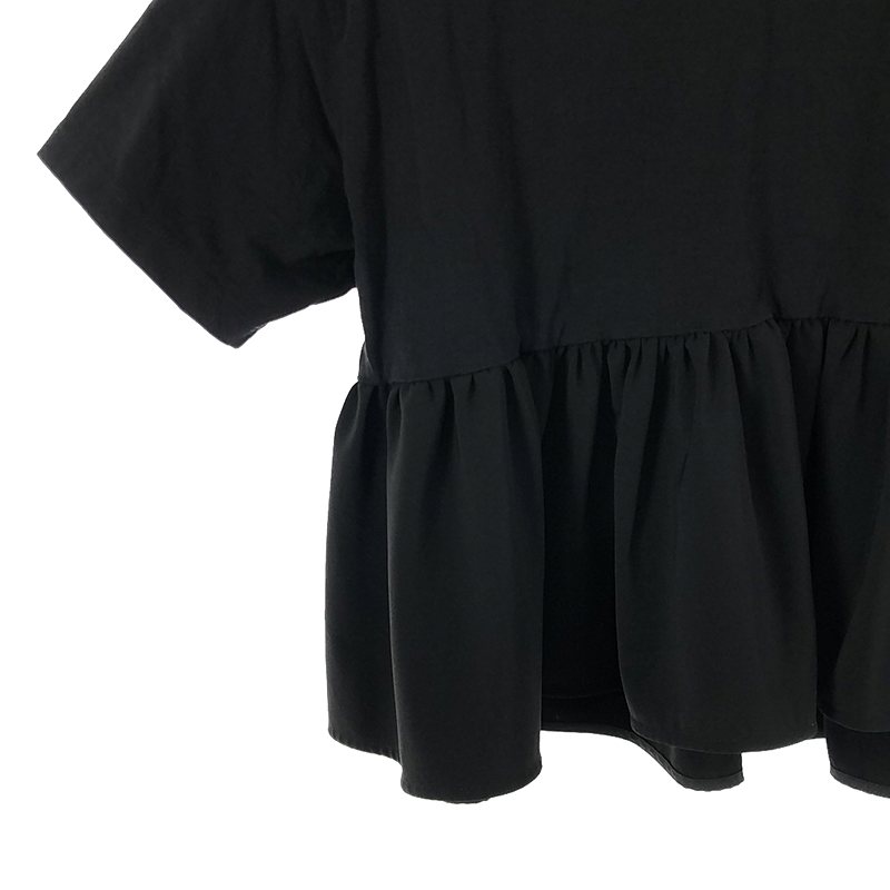 yori / ヨリ ヘムフリル ワイドTシャツ