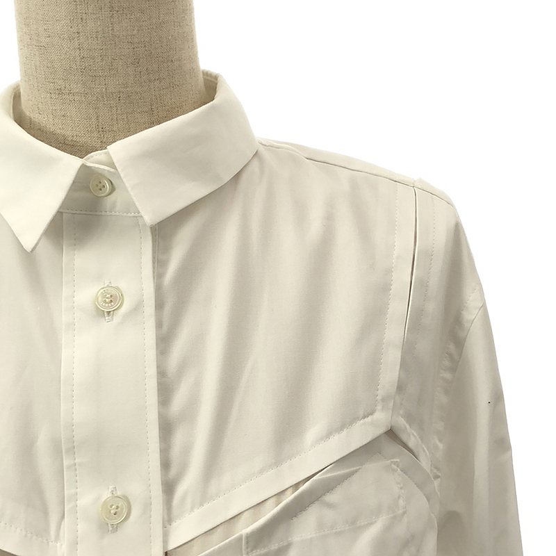 sacai / サカイ Cotton Poplin Shirt 切替 ビスチェディテールシャツ ブラウス