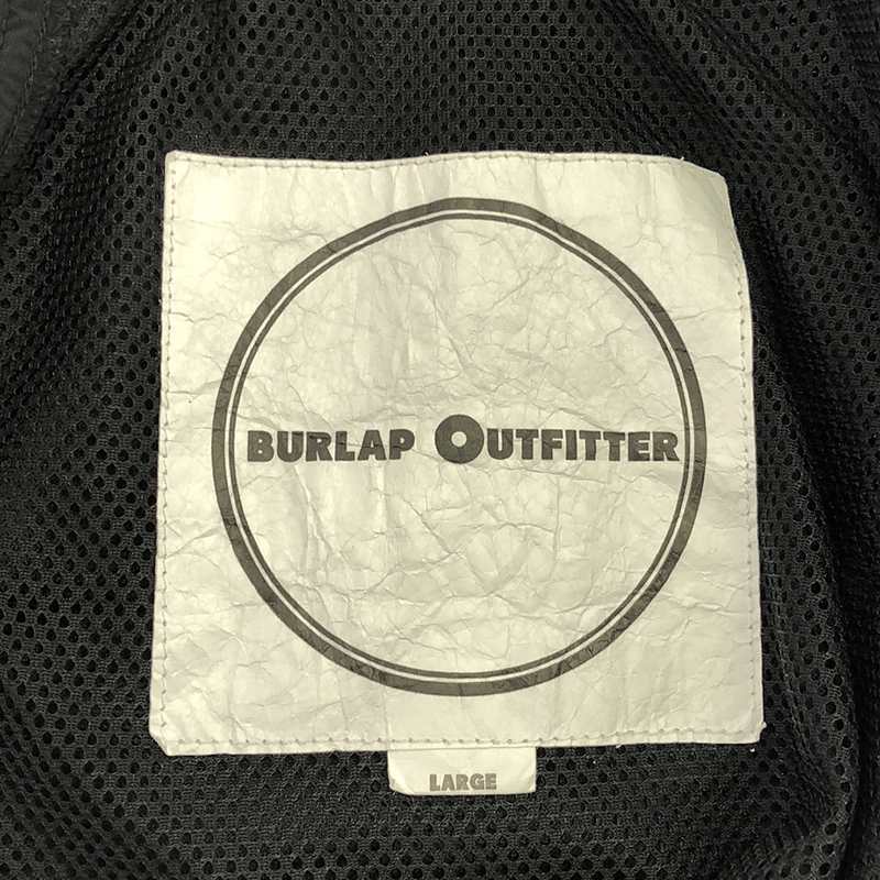 BURLAP OUTFITTER / バーラップアウトフィッター F/ZIP WIND SHIRT サプレックスナイロン ジップアップ シャツ ジャケット