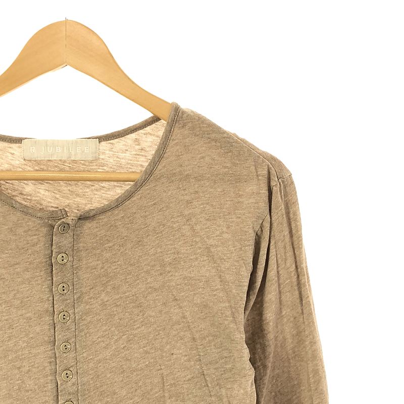 R JUBILEE / アールジュビリー オーガニックコットン ヘンリーネックT カットソー