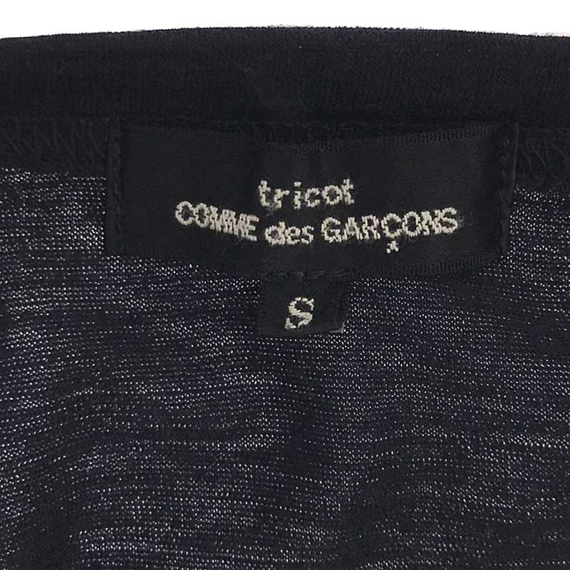 tricot COMME des GARCONS / トリココムデギャルソン フラワーコサージュ ウール ロングスリーブ カットソー Tシャツ