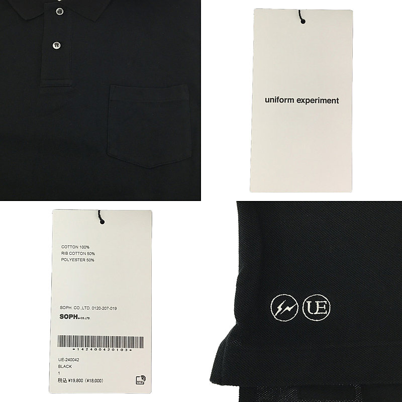 uniform experiment / ユニフォームエクスペリメント L/S POCKET BAGGY POLO / ポケット バギー ポロ トップス