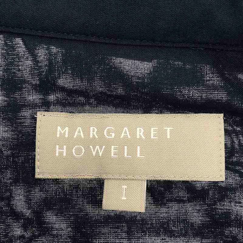 MARGARET HOWELL / マーガレットハウエル コットン フリルネック ブラウス