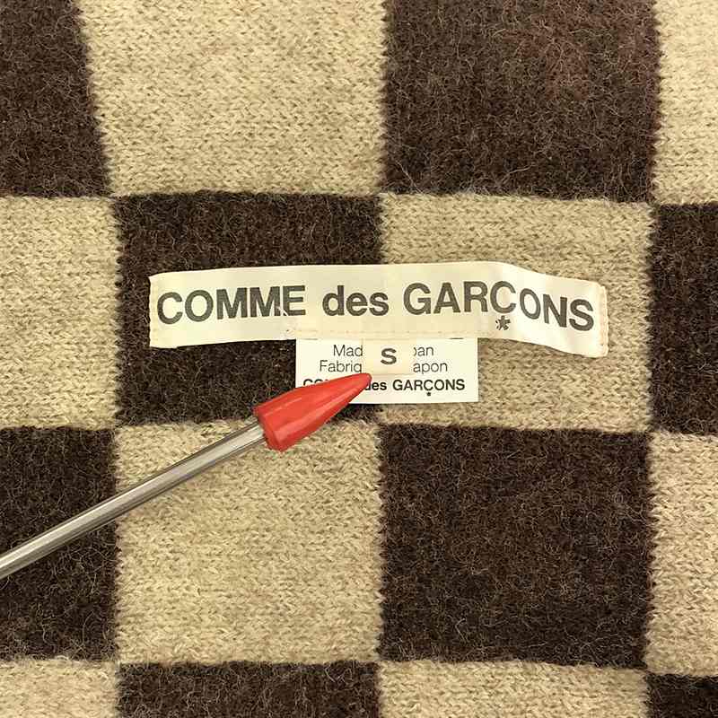 COMME des GARCONS / コムデギャルソン ドッキング ブロックチェックカーディガン