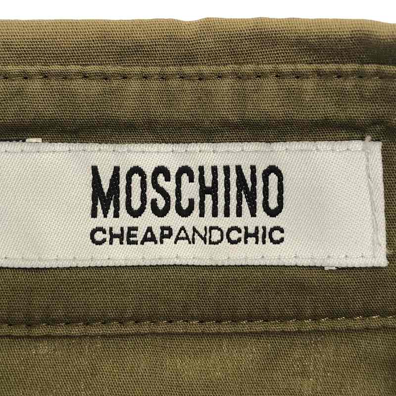 MOSCHINO / モスキーノ ミリタリー タックデザインシャツ