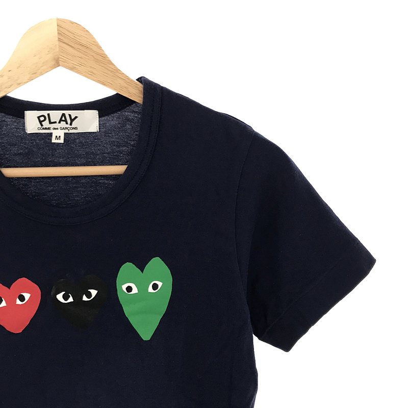 PLAY COMME des GARCONS / プレイコムデギャルソン 3ハートプリントTシャツ