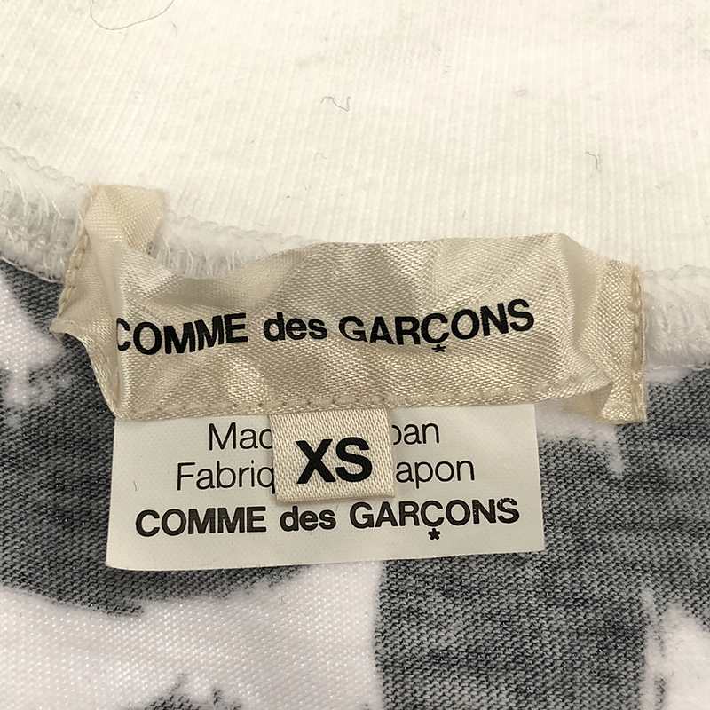 COMME des GARCONS / コムデギャルソン Vネック フラワープリントカットソー