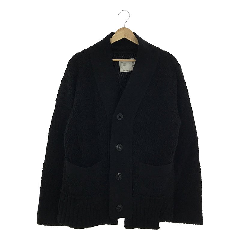 Wool Knit Cardigan アシンメトリー ウール ニット カーディガン