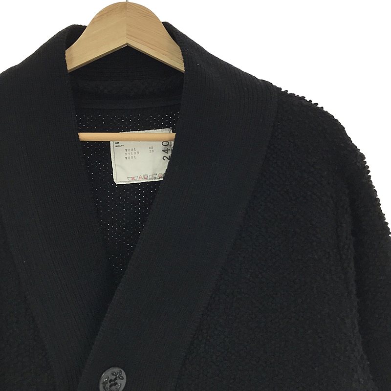 sacai / サカイ Wool Knit Cardigan アシンメトリー ウール ニット カーディガン