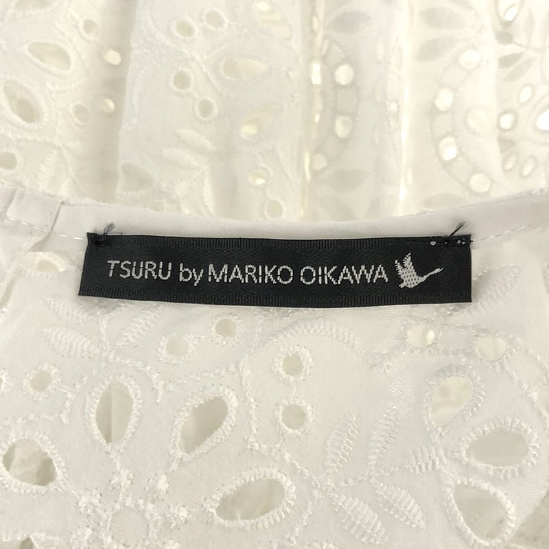 TSURU by Mariko Oikawa / ツルバイマリコオイカワ Plie レースペプラムトップス