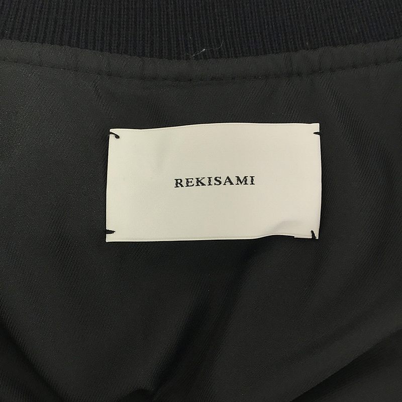 REKISAMI / レキサミ MA-1 BOMBER DRESS キルティングフレアロングコート