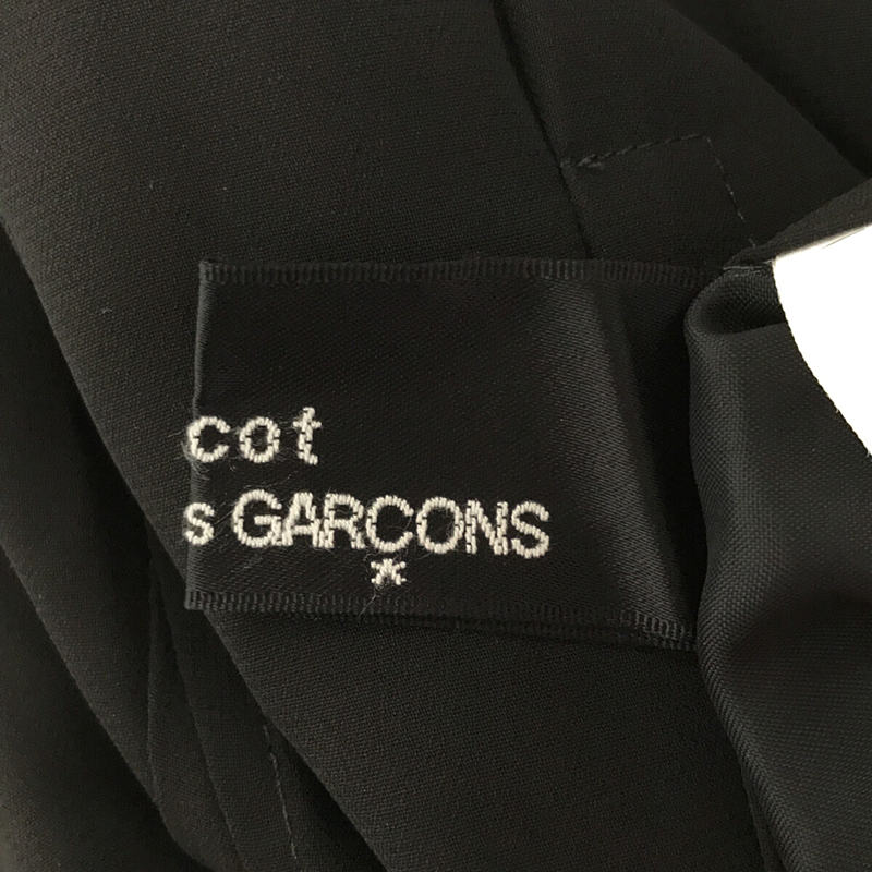 tricot COMME des GARCONS / トリココムデギャルソン ポリエステル ステッチ ワーク プリーツ スカート