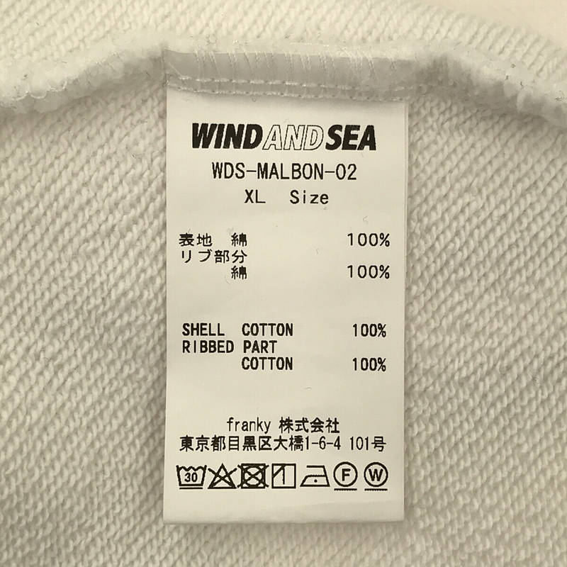 WIND AND SEA / ウィンダンシ― × MALBON GOLF マルボンゴルフ ロゴ 刺繍 ハーフジップ スウェット