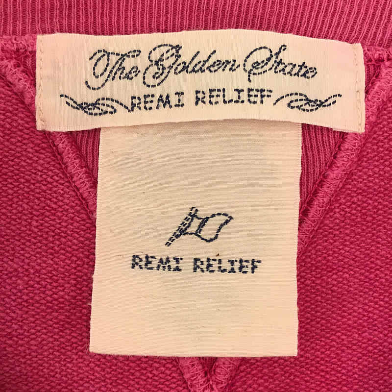 REMI RELIEF / レミレリーフ ARIZONA ヴィンテージ加工 クルーネック プリント スウェット トレーナー