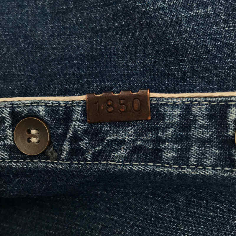 Johnbull / ジョンブル ヴィンテージ 加工 切替 フック メタルボタン デニム シャツ