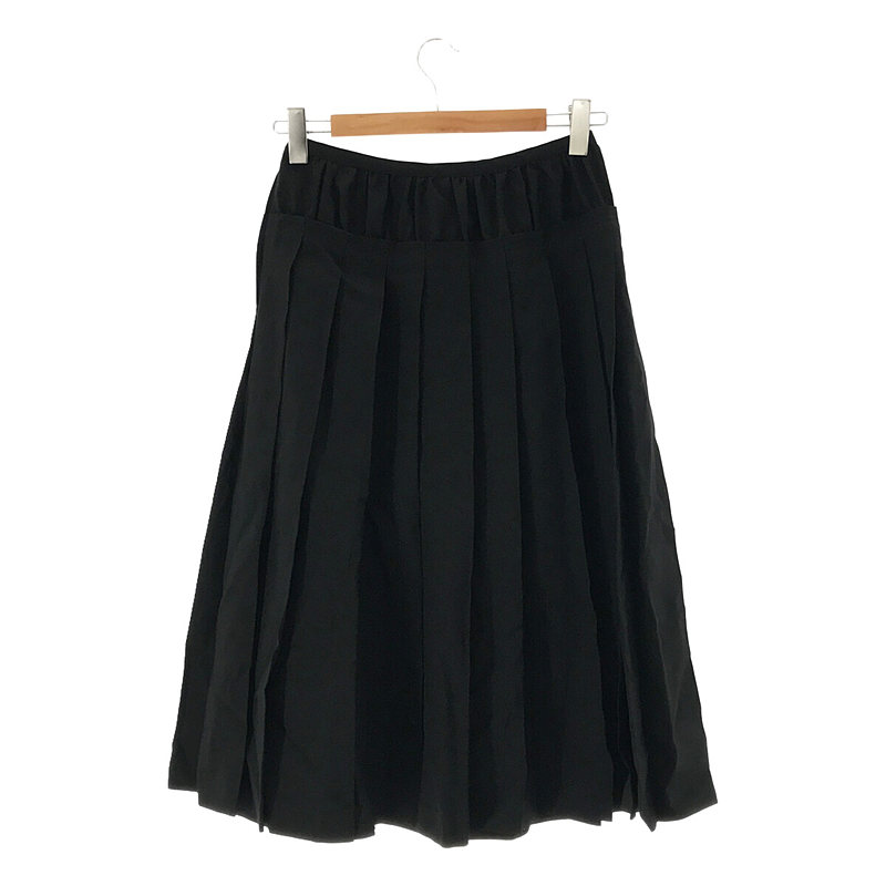 COMME des GARCONS / コムデギャルソン BEYOND TABOO タブーを超えて期 ウール ギャバジン ウエスト 切替 タック プリーツ スカート