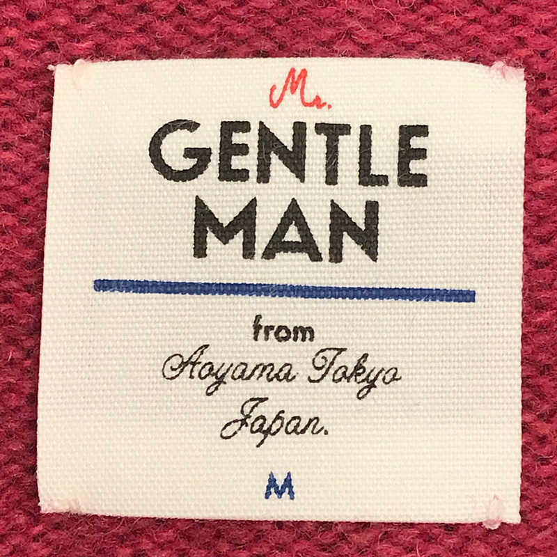 Mr.GENTLEMAN / ミスタージェントルマン Crew Neck Knit ラムウール ナイロン 7G サドルショルダー クルーネック ニット