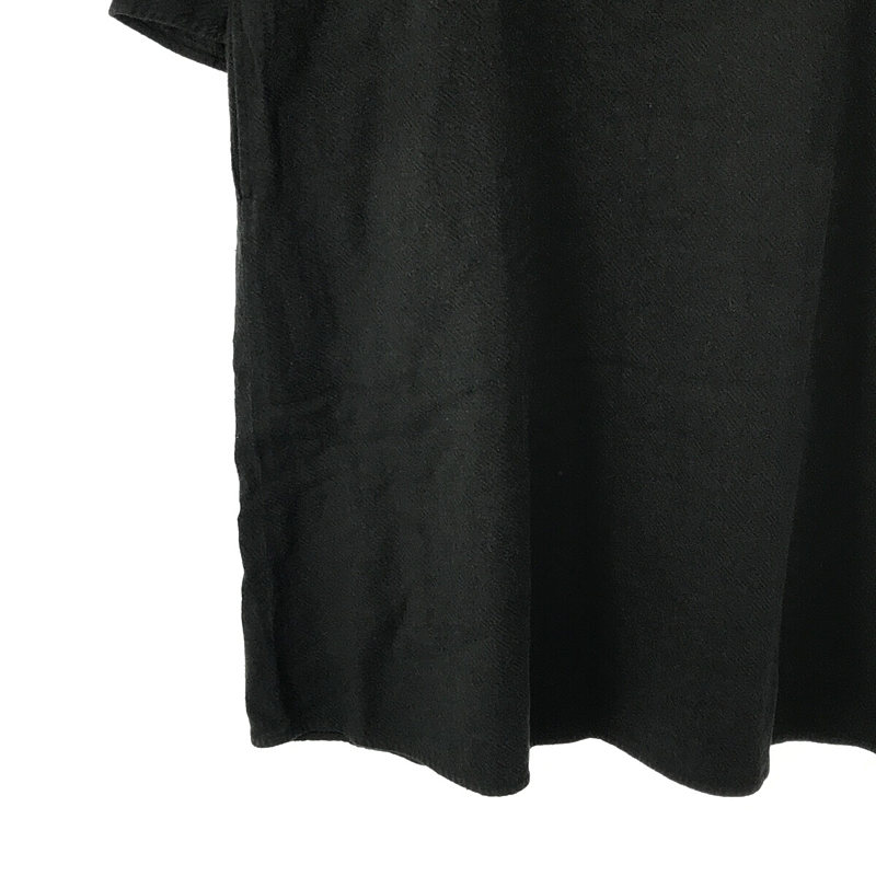 JURGEN LEHL / ヨーガンレール ヘンプ コットン ウール ブレンド ツイル 7分袖 ワンピース