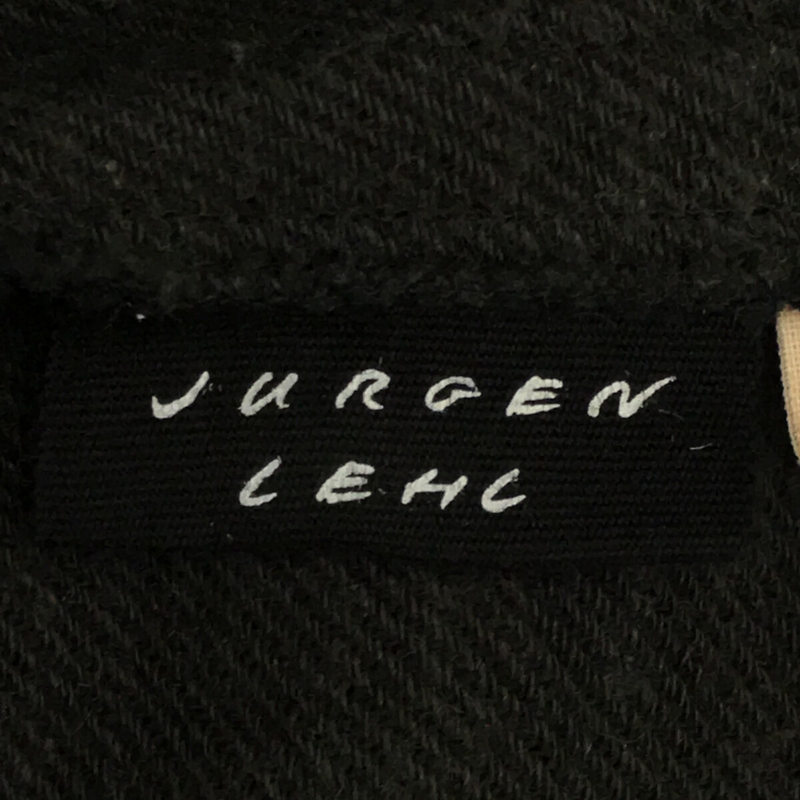 JURGEN LEHL / ヨーガンレール ヘンプ コットン ウール ブレンド ツイル 7分袖 ワンピース