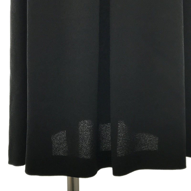 SYBILLA / シビラ レーヨン トリアセテート オープンカラー リボンベルト ロング ドレス ワンピース インナースカート付き