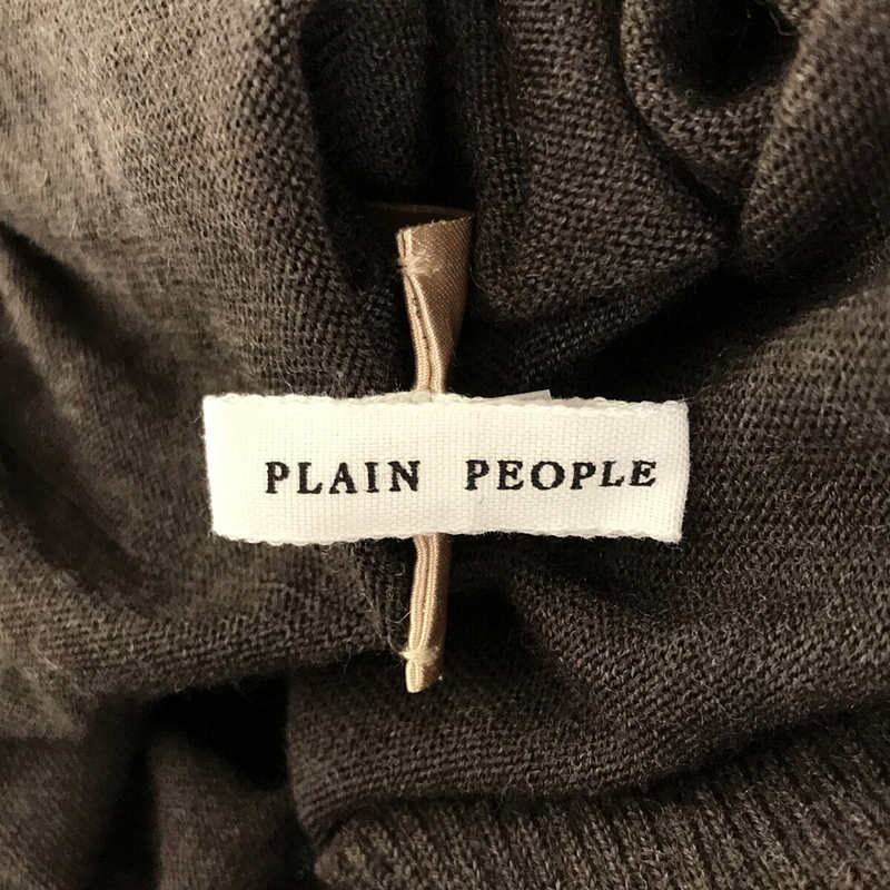 PLAIN PEOPLE / プレインピープル ウール ハイゲージ タートルネック ニット ワンピース