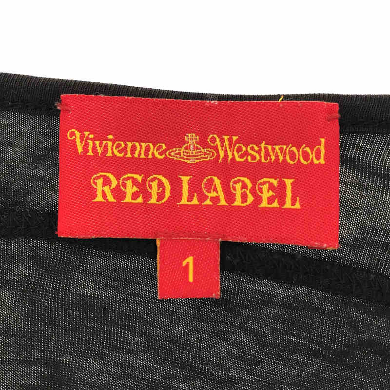 VIVIENNE WESTWOOD RED LABEL / ヴィヴィアンウエストウッドレッドレーベル コットン レーヨン オーブロゴ 刺繍 メタルボタン クルーネック カーディガン