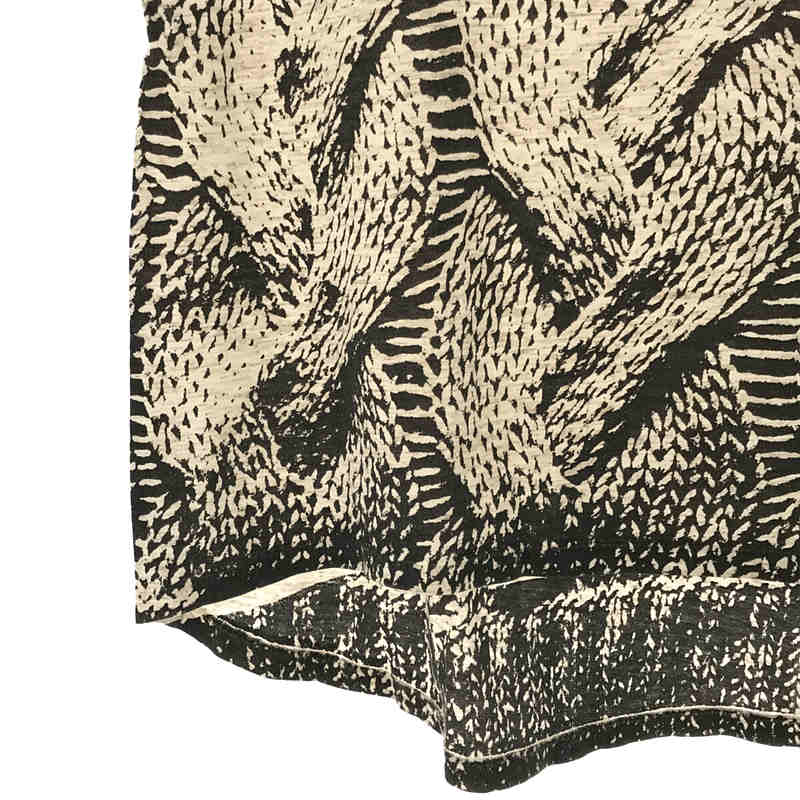 Vivienne Westwood ANGLOMANIA / ヴィヴィアンウエストウッドアングロマニア Lee リー コラボ コットン レーヨン アランニット プリント ハート 刺繍 Tシャツ