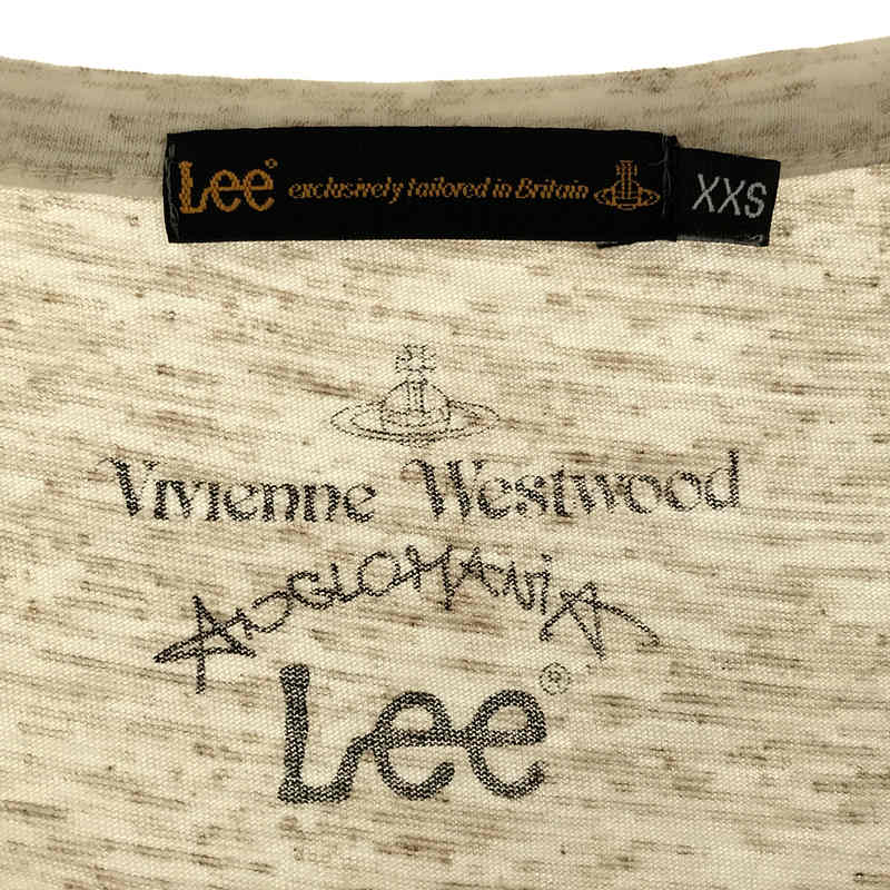 Vivienne Westwood ANGLOMANIA / ヴィヴィアンウエストウッドアングロマニア Lee リー コラボ コットン レーヨン アランニット プリント ハート 刺繍 Tシャツ