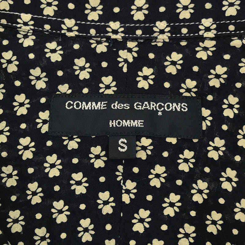 COMME des GARCONS HOMME / コムデギャルソンオム 2014SS / AD2013 総柄 小花 レーヨン レギュラーカラー シャツ