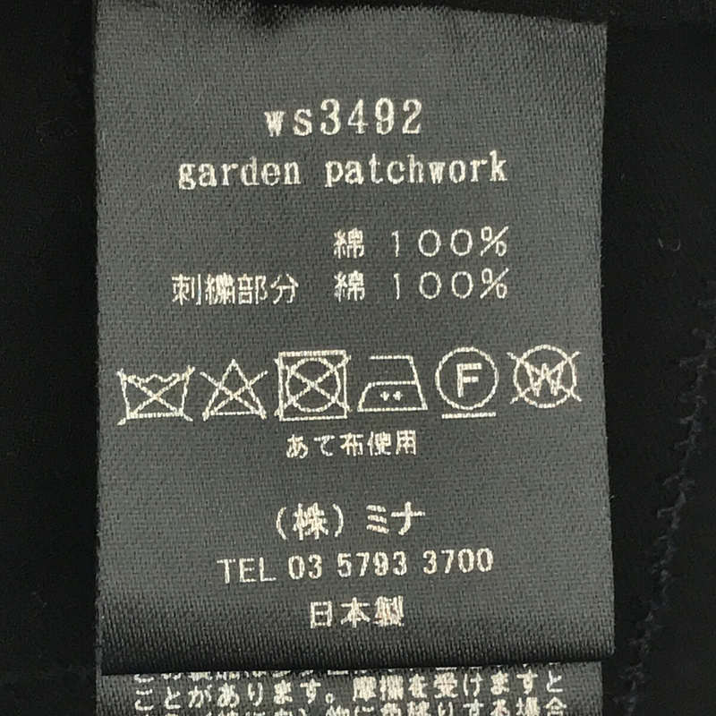mina perhonen / ミナペルホネン コットン garden patchwork 刺繍ワンピース