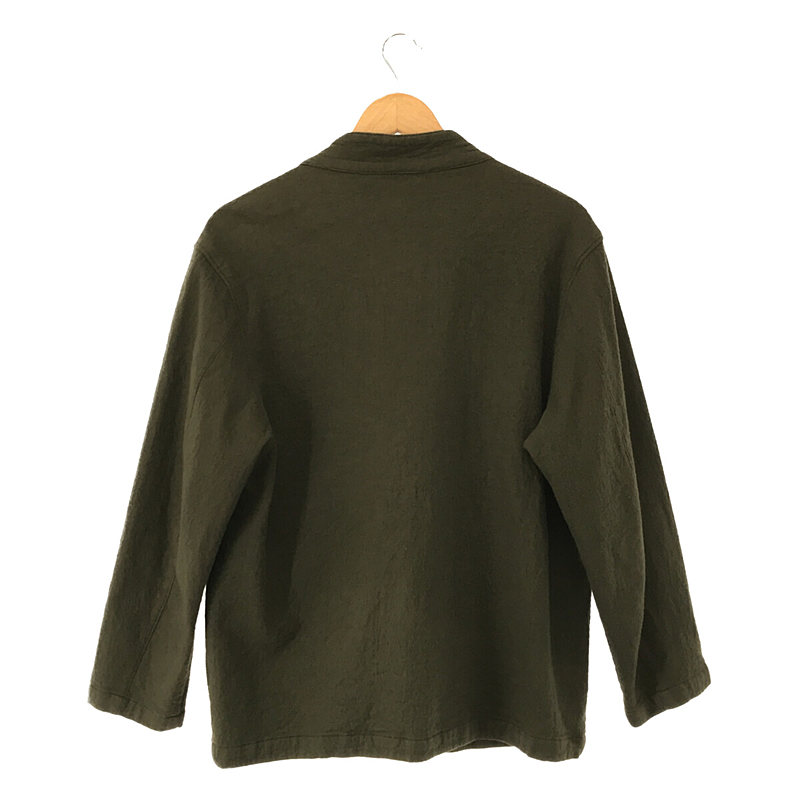 nest robe CONFECT / ネストローブコンフェクト コットン ウール ミリタリー モチーフ Vネック カーディガン