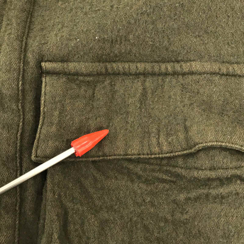 nest robe CONFECT / ネストローブコンフェクト コットン ウール ミリタリー モチーフ Vネック カーディガン