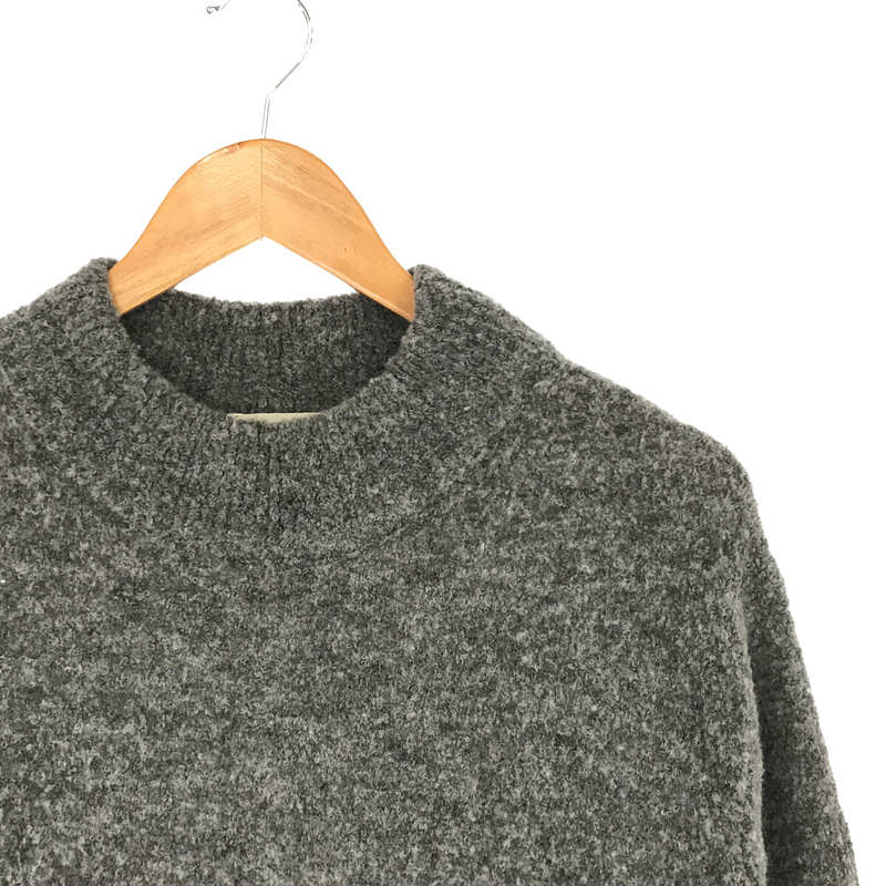 kagure / かぐれ ウール混紡 クルーネック ワンピース